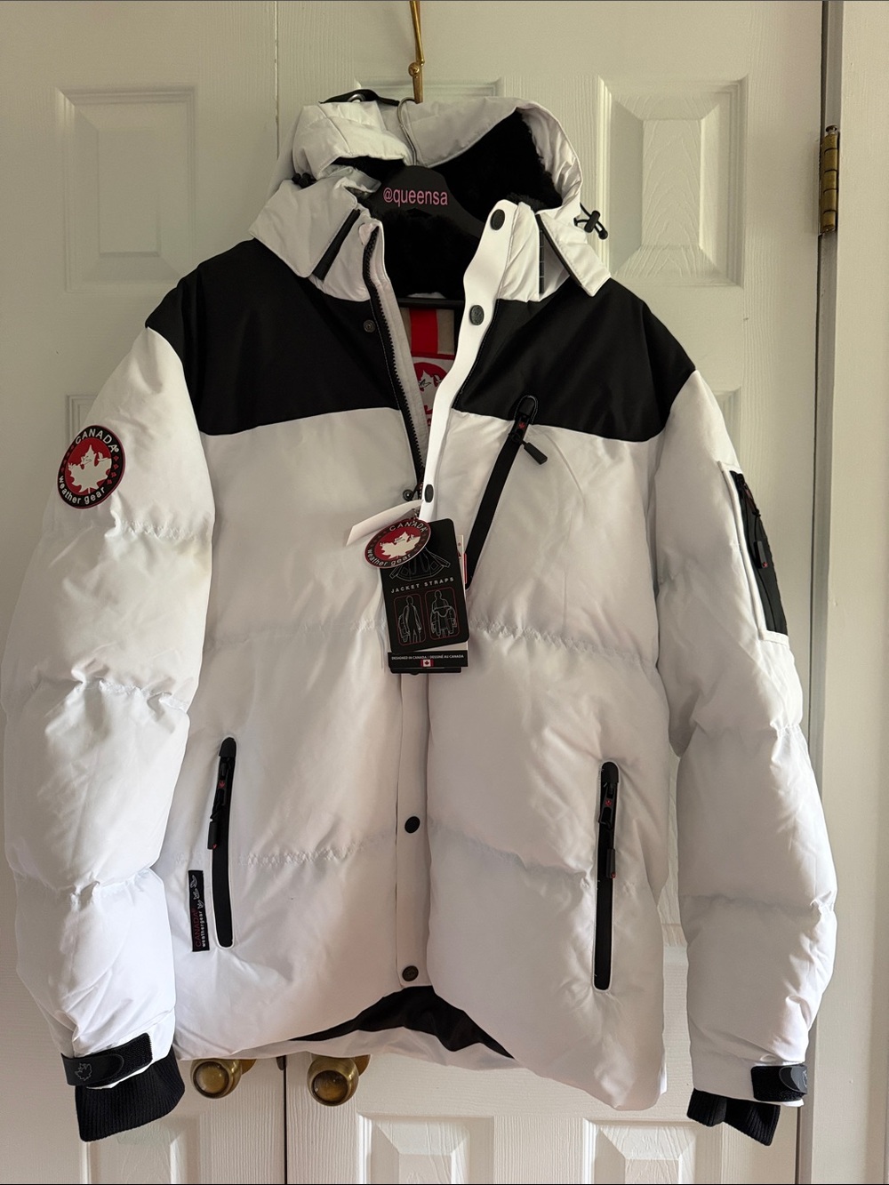 Canada Weather Heavyweight White Jacket Size L